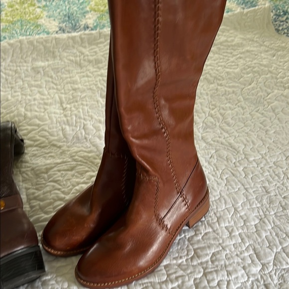 Brown Leather Knee High Boots by Sofft with Zipper Closure On Side.New.Sz-8M. - Picture 5 of 13